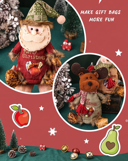 Christmas Gift Bags Zipper Design
