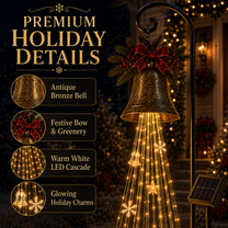 Christmas Bell CascadeSolar Yard Light