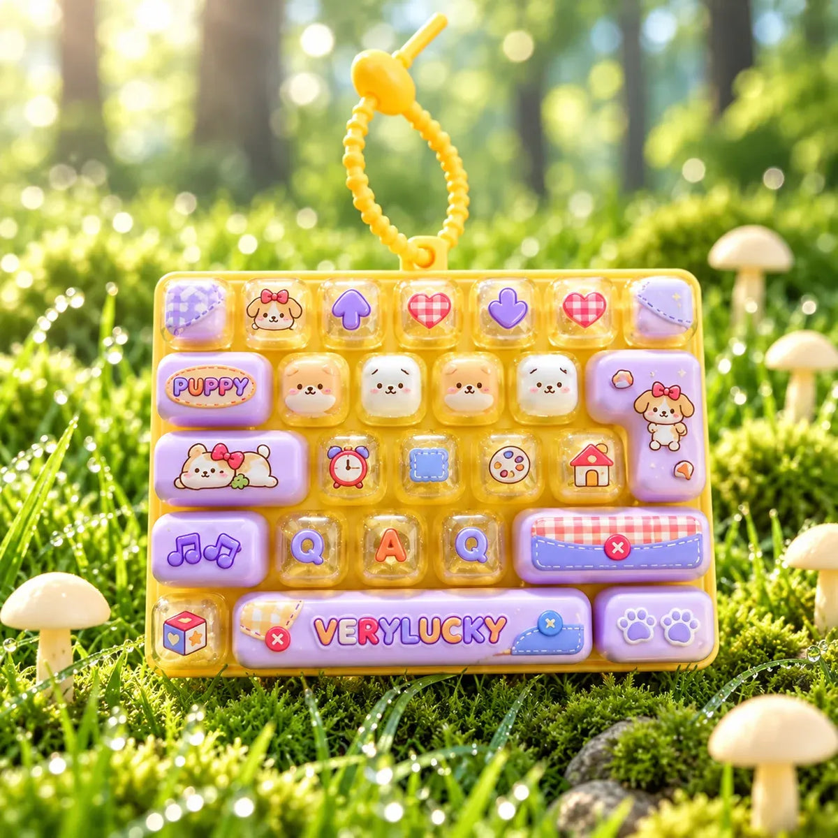⌨️ 26-Key Mini Fidget Keyboard Keychain™ – Cute Sensory Stress Relief Toy & Bag Charm