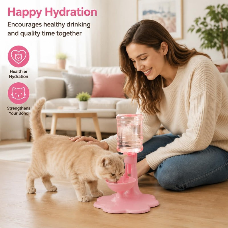 Automatic Gravity Water Dispenser For Pets – Elevated Refill Design