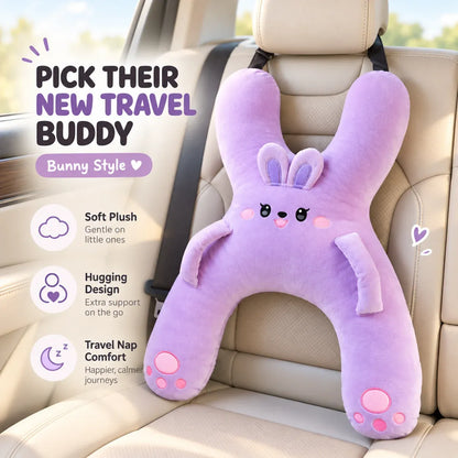 🧸 Kids Car Sleep Buddy – Full-Body Travel Pillow for Cozy Road-Trip Naps