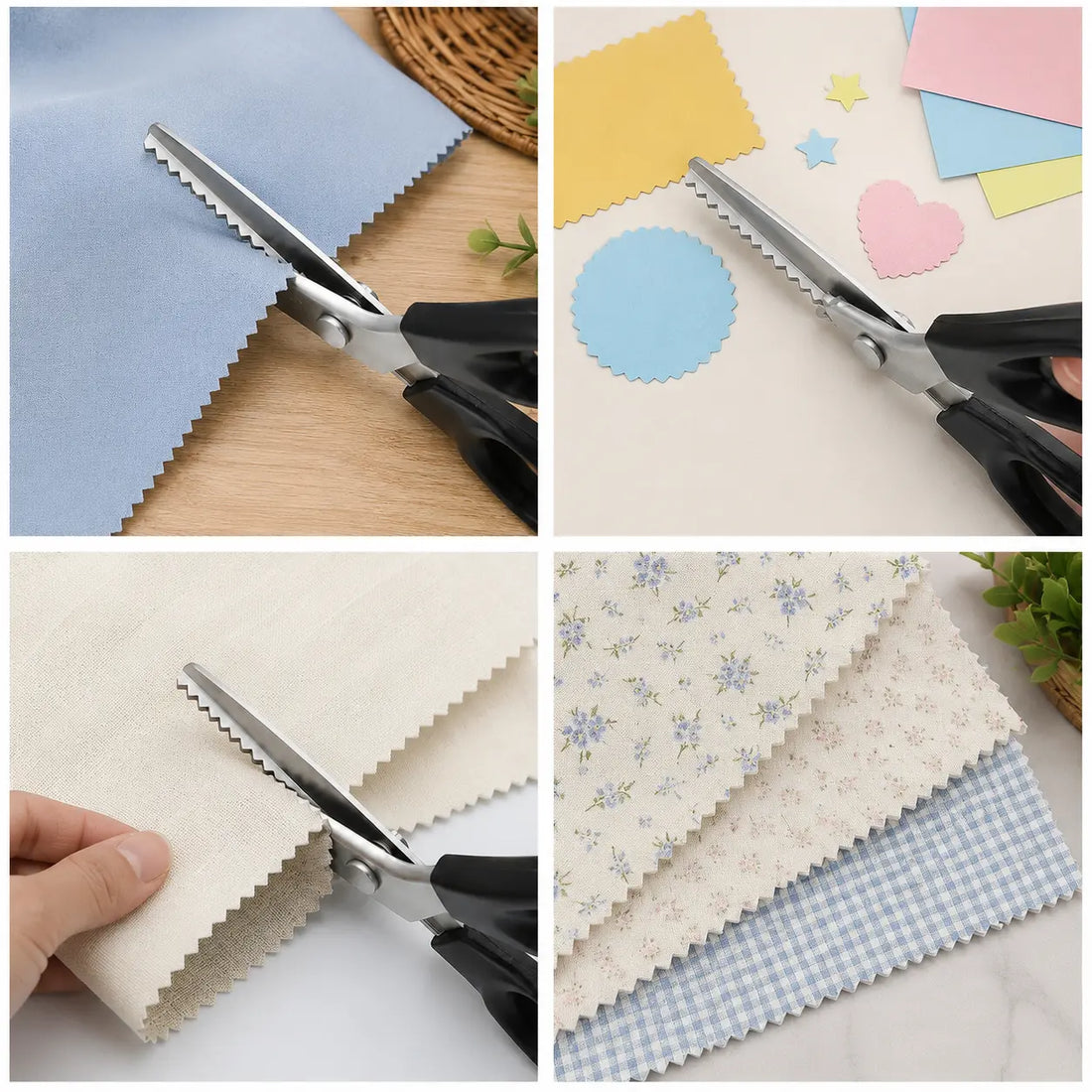 StainlessSteel Pinking Shears -Sharp Zig Zag FabricScissors