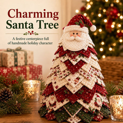 🔥Last Day 50% OFF ✨DIY Quilted Santa Christmas Tree Kit