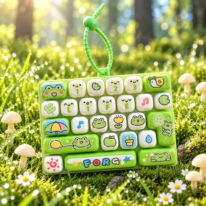 ⌨️ 26-Key Mini Fidget Keyboard Keychain™ – Cute Sensory Stress Relief Toy & Bag Charm