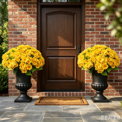 🔥 50% OFF Today Only 🔥 - Artificial Outdoor Mums Flowers - UV resistant, Waterproof, Windproof🌼