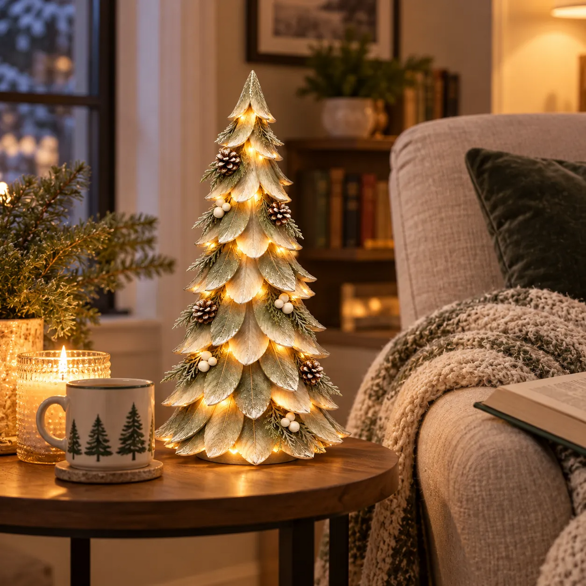 🌲 Everglow Winter Tree™ | Warm LED Layered Christmas Decor
