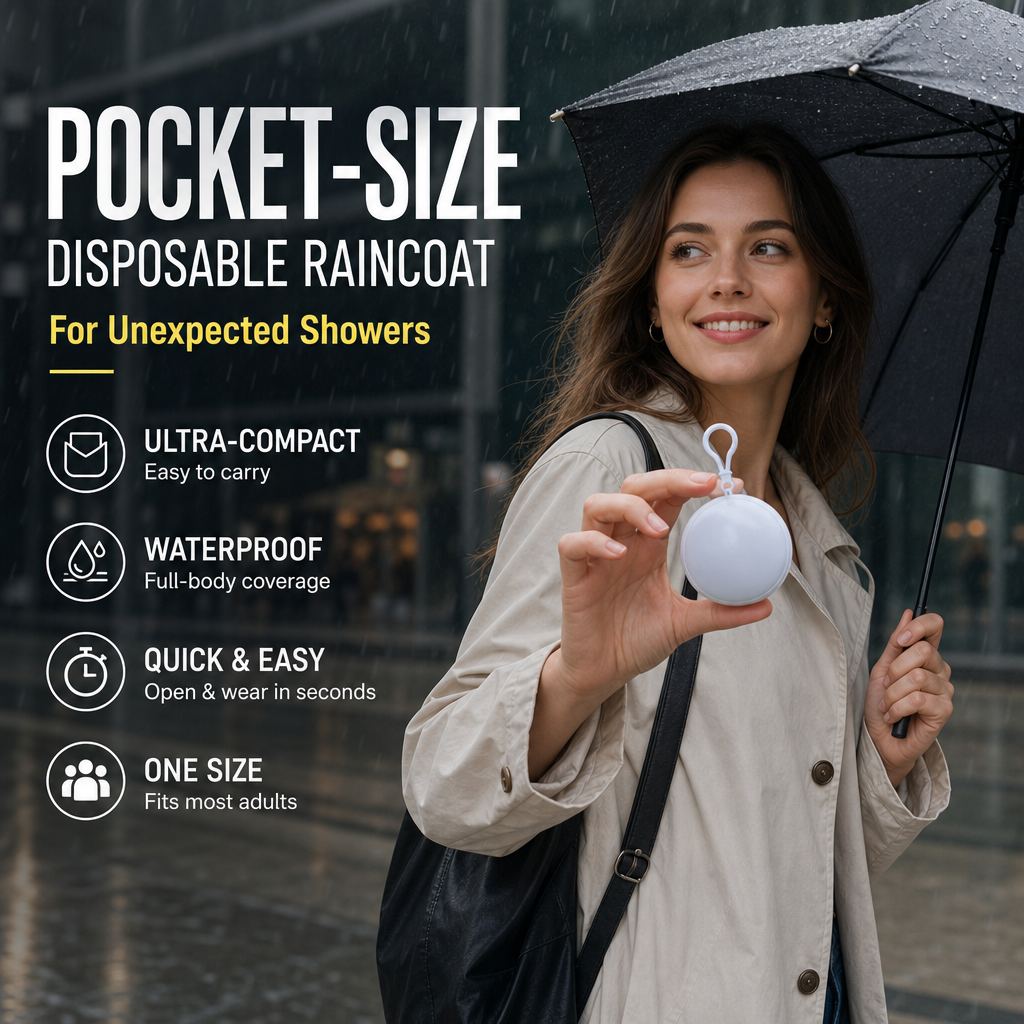 🔥Limited Time Promotion 50% OFF🔥Mini Ball Shape Disposable Raincoat