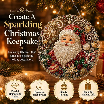 Christmas Pearl Diamond Art Hanging Ornament Kit - image 1
