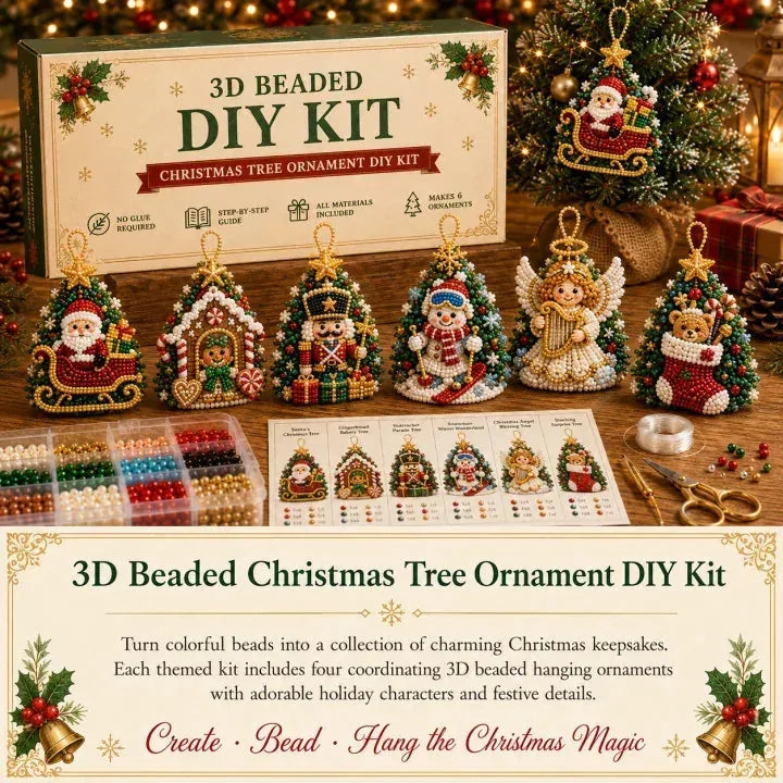 DIY Christmas Beaded Ornament Craft Kit - image 3