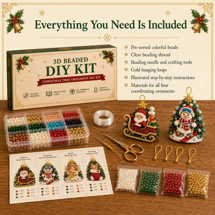 DIY Christmas Beaded Ornament Craft Kit - image 5