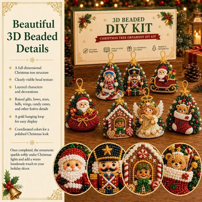DIY Christmas Beaded Ornament Craft Kit - image 8
