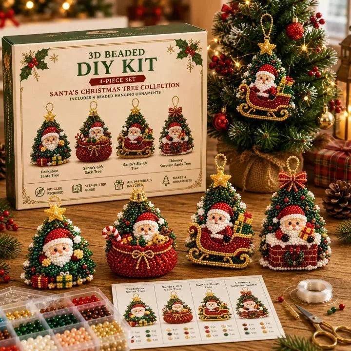 DIY Christmas Beaded Ornament Craft Kit - image 2
