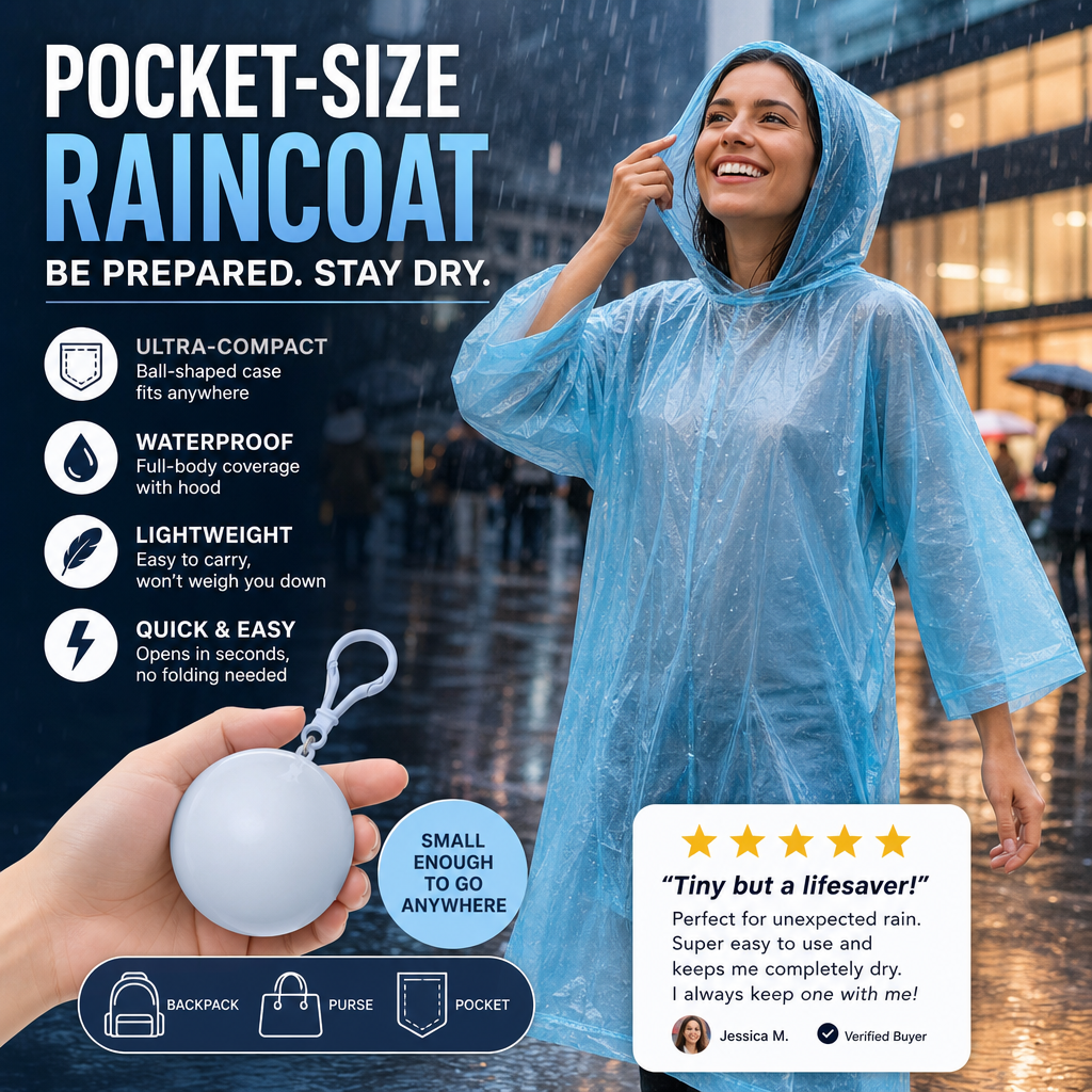 🔥Limited Time Promotion 50% OFF🔥Mini Ball Shape Disposable Raincoat