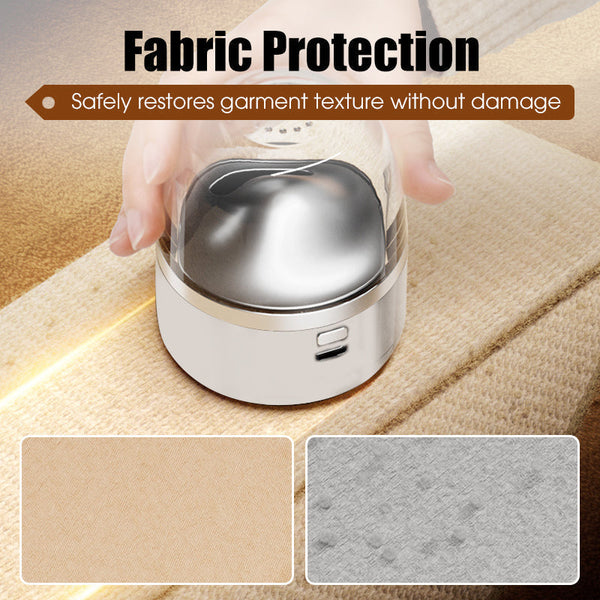 Portable Rechargeable Fabric Shaver - 3-Speed Settings With LED Light For Sweaters & Upholstery Care