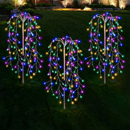 Solar Firework Garden Lights – Waterproof Starburst Stake Lamps For Paths, Patios & Parties