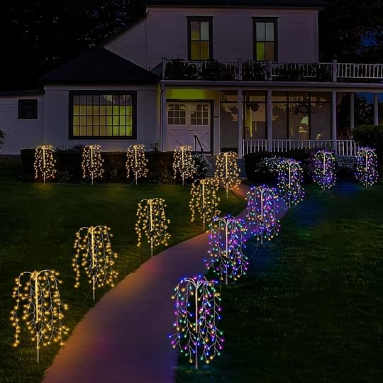 Solar Firework Garden Lights – Waterproof Starburst Stake Lamps For Paths, Patios & Parties