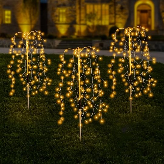 Solar Firework Garden Lights – Waterproof Starburst Stake Lamps For Paths, Patios & Parties