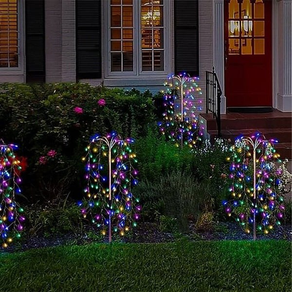 Solar Firework Garden Lights – Waterproof Starburst Stake Lamps For Paths, Patios & Parties