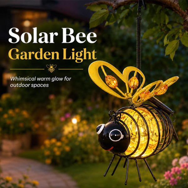 Hanging Solar Bee Light – Warm Amber Glow, Flicker-Free, Perfect For Garden Parties, Camping, Or Kids’ Rooms – Spread Joy Day And Night