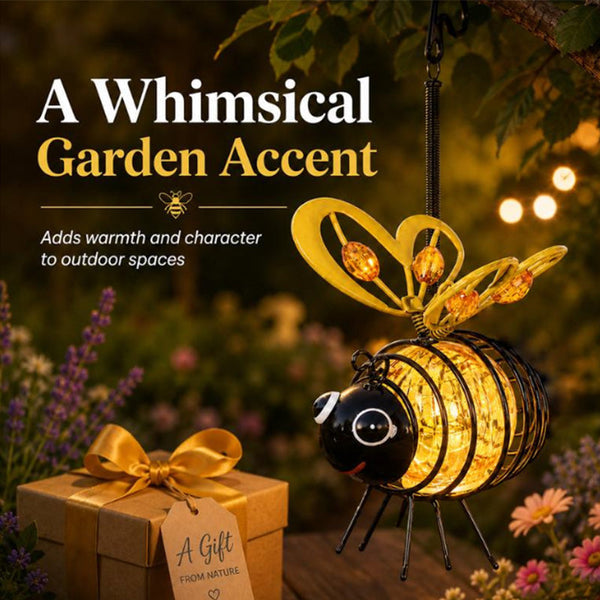 Hanging Solar Bee Light – Warm Amber Glow, Flicker-Free, Perfect For Garden Parties, Camping, Or Kids’ Rooms – Spread Joy Day And Night