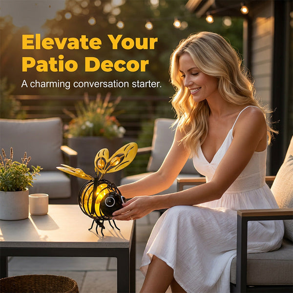 Hanging Solar Bee Light – Warm Amber Glow, Flicker-Free, Perfect For Garden Parties, Camping, Or Kids’ Rooms – Spread Joy Day And Night
