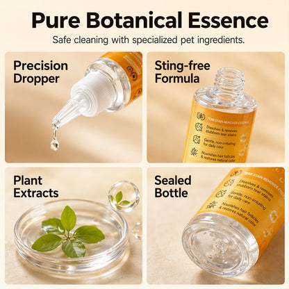 🐶 Goodbye Tear Stains — Gentle Pet Eye Stain Remover Drops
