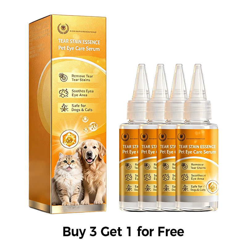 🐶 Goodbye Tear Stains — Gentle Pet Eye Stain Remover Drops