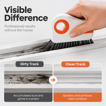 📢Buy 1 Get Free 1 !! ⏰ 🧹 2-in-1 Window Groove Cleaning Brush with Built-in Scraper – Narrow Crevice Tool with Hard Bristles ✨ - image 8