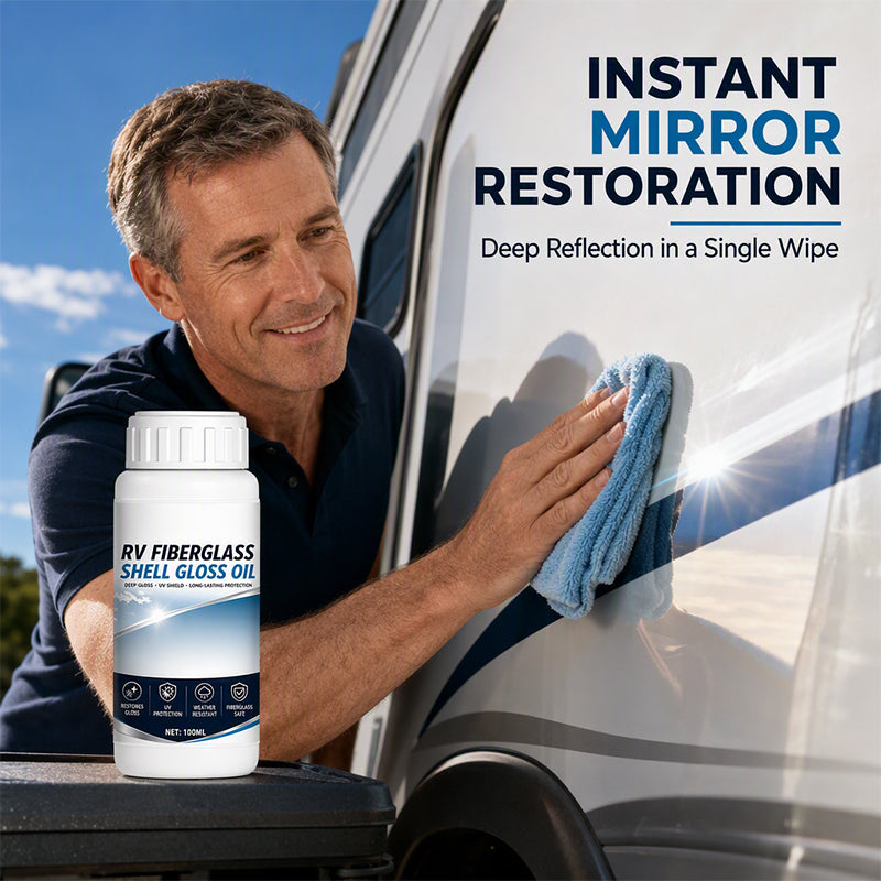 ⏳🔥LIMITED-TIME 50% OFF! ⏰RV Fiberglass Gloss Oil Shine Restorer🚐✨