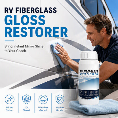 ⏳🔥LIMITED-TIME 50% OFF! ⏰RV Fiberglass Gloss Oil Shine Restorer🚐✨