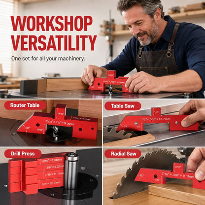 Aluminum Alloy Woodworking Setup Blocks