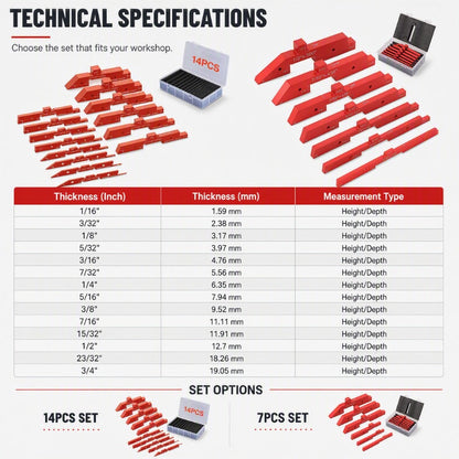 Aluminum Alloy Woodworking Setup Blocks