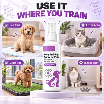 🐾 Pet Potty Training Spray – Easy-to-Use Training Aid to Help Guide Pets to the Right Spot