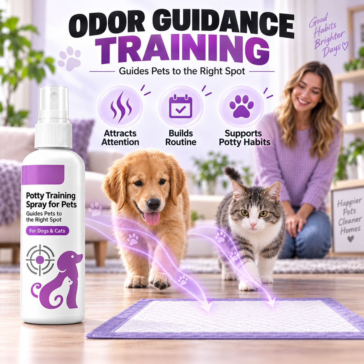 🐾 Pet Potty Training Spray – Easy-to-Use Training Aid to Help Guide Pets to the Right Spot