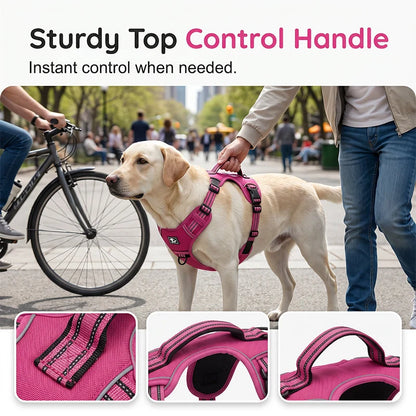 🐕🔥 50% OFF! Durable Oxford Fabric Dog Harness Vest – Reflective, Adjustable, No-Pull & Breathable Comfort for All Breeds ✨