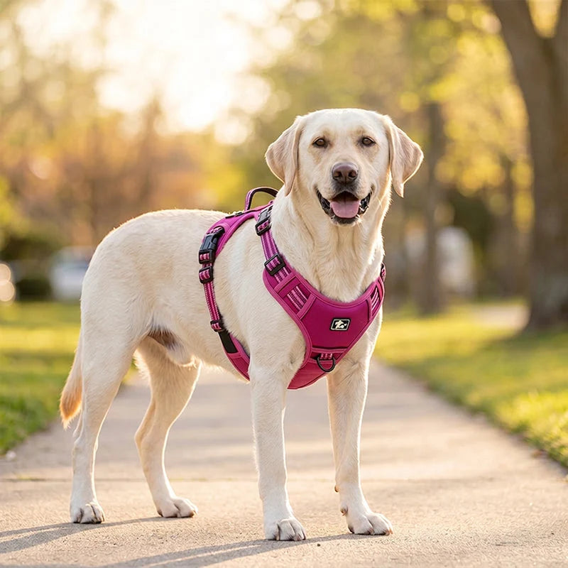 🐕🔥 50% OFF! Durable Oxford Fabric Dog Harness Vest – Reflective, Adjustable, No-Pull & Breathable Comfort for All Breeds ✨