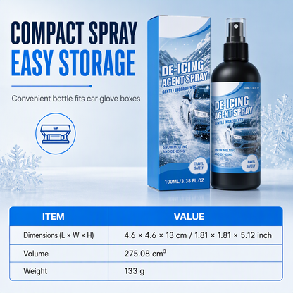 ❄️ Windshield De-Icer Spray – Fast Frost Remover for Winter Driving