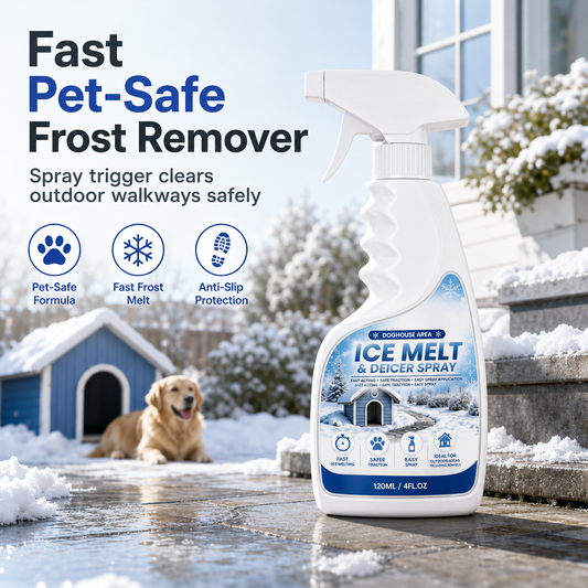 ❄️ Outdoor De-Icing & Snow Melting Spray – Fast-Acting Ice & Frost Remover for Walkways, Steps & Patios 🐾