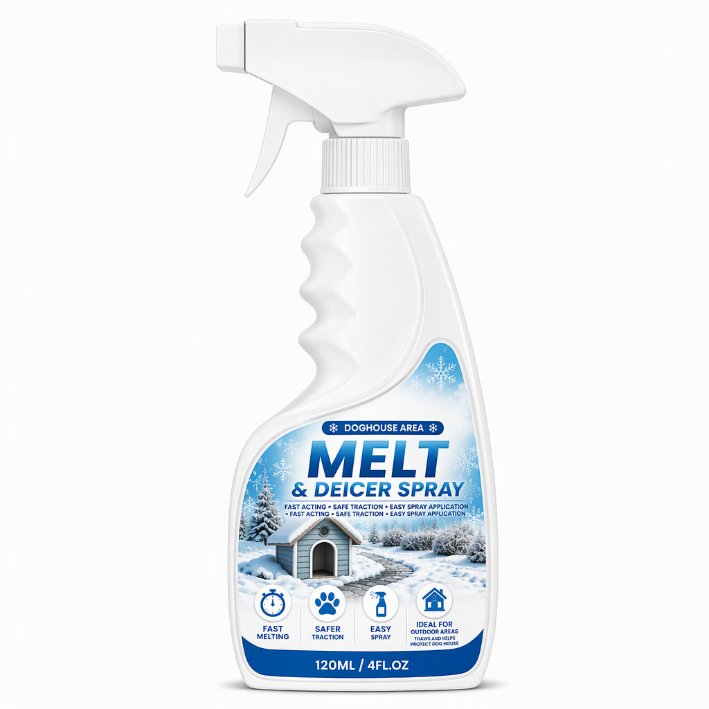 ❄️ Outdoor De-Icing & Snow Melting Spray – Fast-Acting Ice & Frost Remover for Walkways, Steps & Patios 🐾